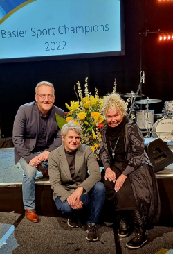 Basler Sport Champions 2022 Iris Huber, Sabine Eichenberger und Uwe Müller