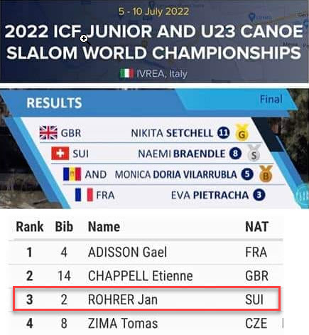 Jan Rohrer WM Bronze 2022